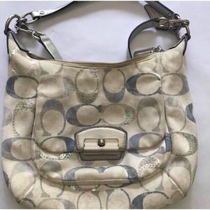 Coach Kristin SequinEmbellished Hobo Bag